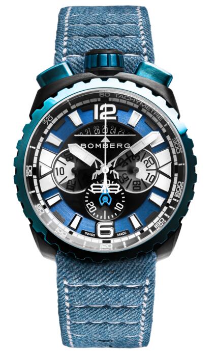 Bomberg Bolt-68 Gun Sky Blue BS45CHPBLGM.050-3.3 Replica mens watch